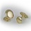 Gold Round Cufflinks (medium)