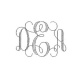 Initials On Front - Interlocking Monogram